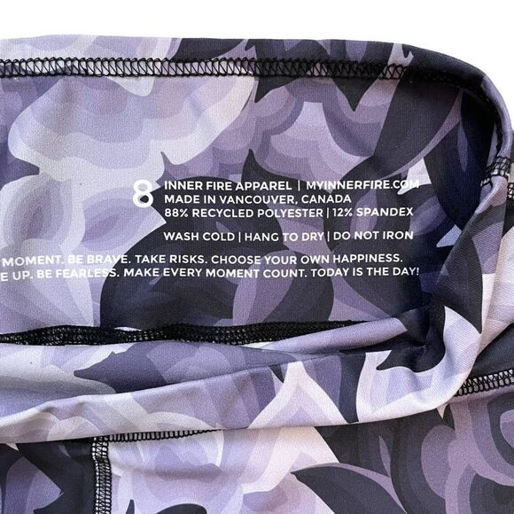 Inner Fire Apparel Purple Lotus Flower Athletic Bike Shorts - Picture 6 of 6